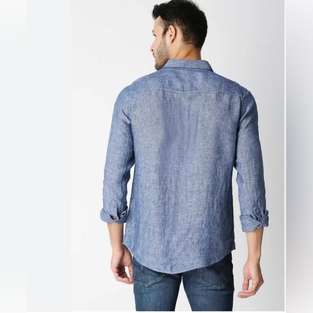 Náutica Solid Linen Regular Fit Men's Casual Shirt Size XXL